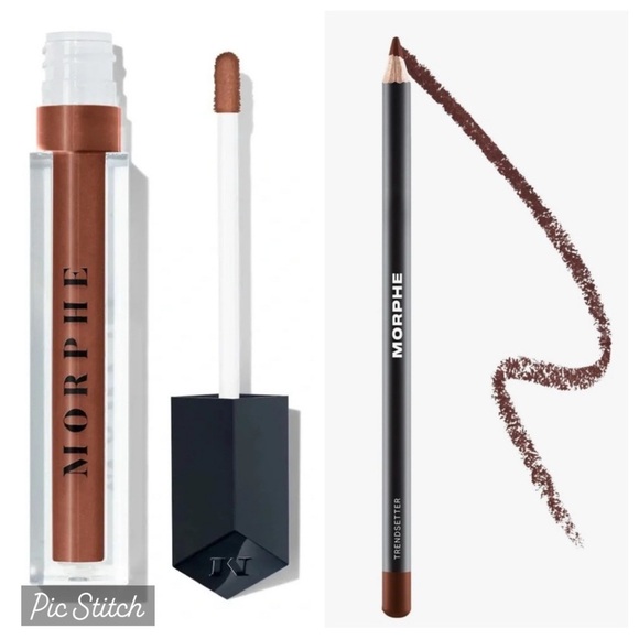 🌴 Morphe bundle “Sweet Tea” Lip Gloss + Morphe “Trendsetter” Lip Liner NEW - Picture 1 of 4